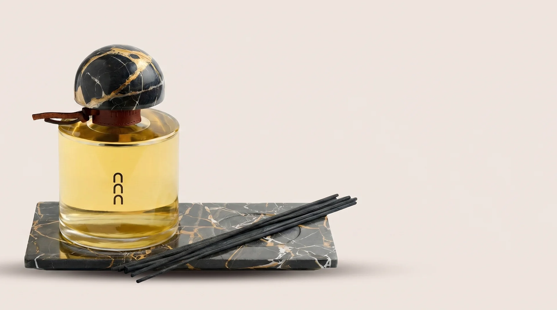 Botella and Tinaja home fragrance diffusers - Hand-blown glass and rustic ceramic by Marchanta NYC